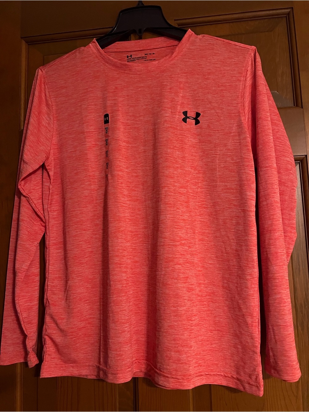 Under Armour Men’s Long Sleeve Heathered Coral Performance Shirt